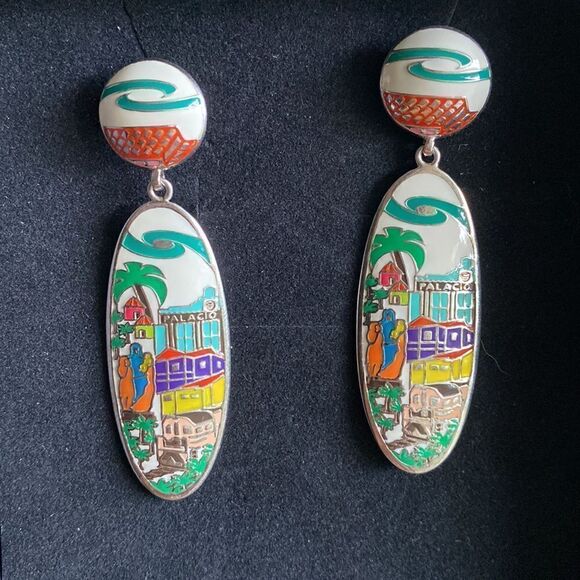 💛 Designer 925 Casa de Oro Dangle Earrings - Picture 6 of 6